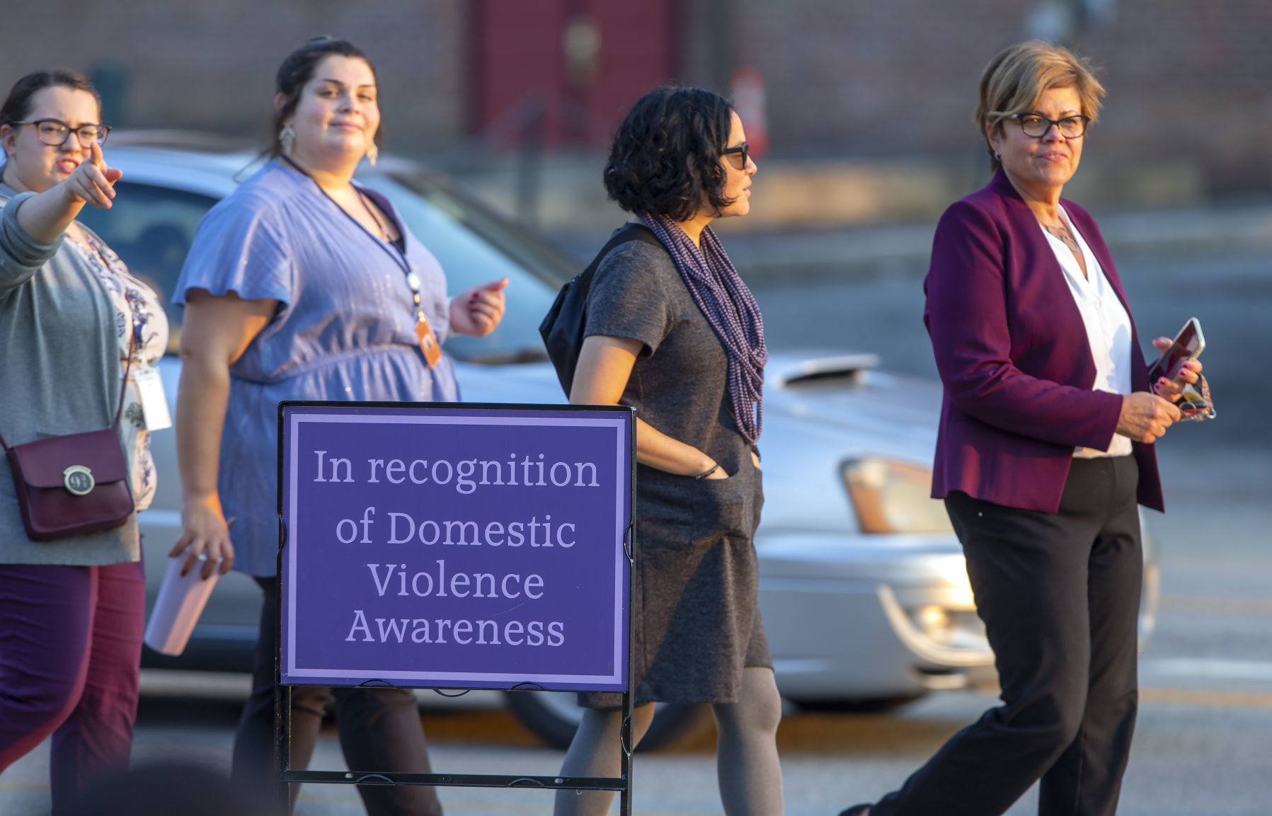 Purple Tree lighting focuses on domestic violence